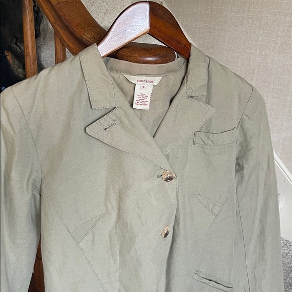 Sundance Green Linen Women's Blazer - Picture 4 of 13
